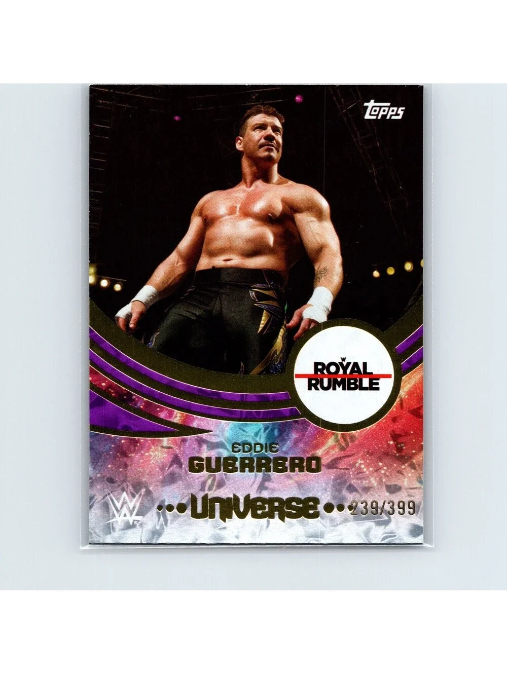 2025 Topps Universe WWE Eddie Guerrero #211 Purple Glass #/399